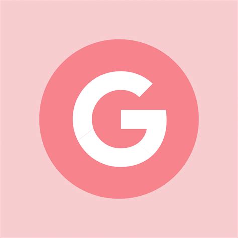 Pink Google icon