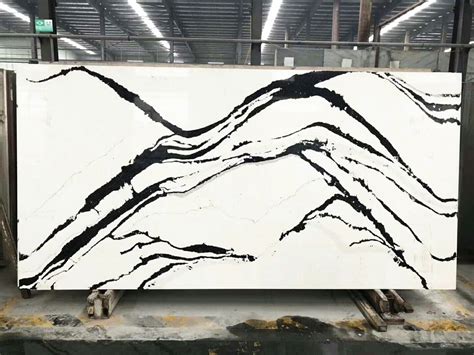 Quartz Stone Slabs | Stone Slabs - white quartz with black veins