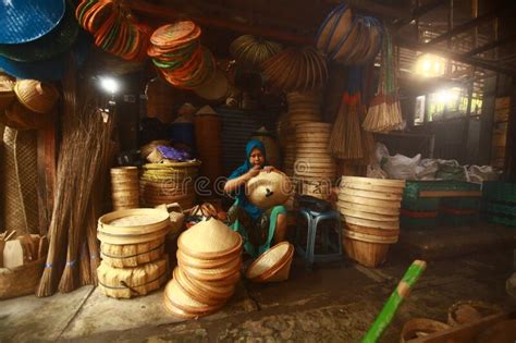 Around the City of Bojonegoro, December 21, 2022. a Seller on the ...