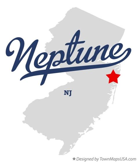 Neptune New Jersey Map - Amargo Marquita