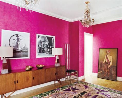 All in the Family | Home interior design, Hot pink walls, Contemporary ...