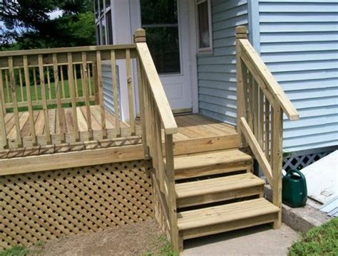 Mobile Home Deck Stairs | Deck stairs, Mobile home deck, Deck