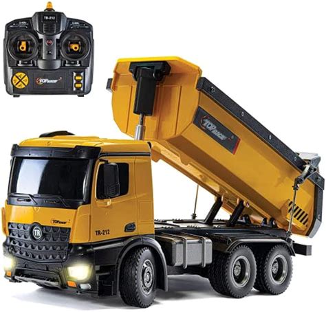 Buy Top RaceRemote Control Construction Dump Truck Toy - 10 Channel 1: ...