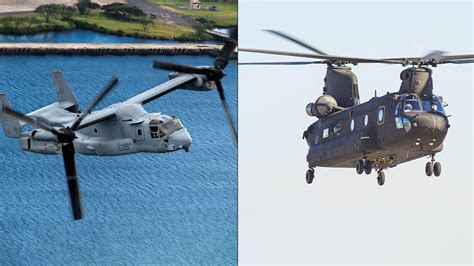 V22 Osprey Vs CH47 Chinook: How Do They Compare?