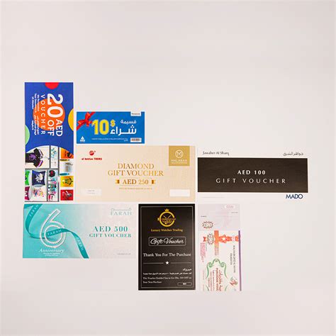 Vouchers and Gift Cards Printing | Printery Dubai