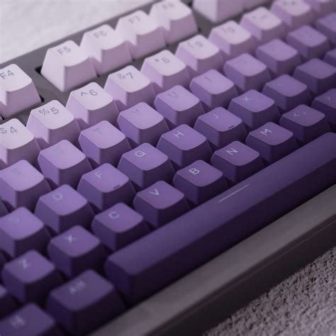 Purple Gradient Full Set Keycaps, Cool Backlit Keycaps, OEM Profile ...