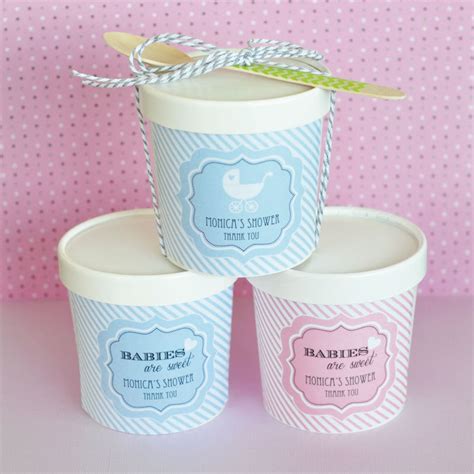 "Babies are Sweet" Personalized Mini Ice Cream Containers - Famous Favors