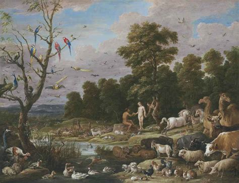 David Teniers the Younger | Adam and Eve in the Garden of Eden (1679) | MutualArt