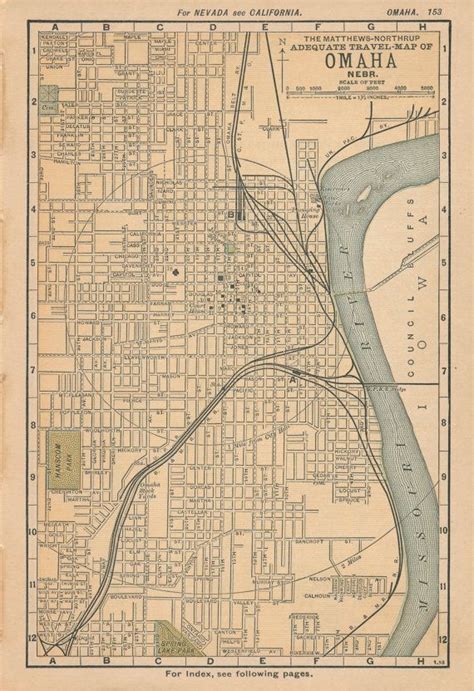 1893 Antique Map of Omaha Nebraska | Etsy | Fine art prints, Antique map, Birds eye view map