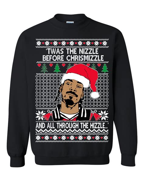 Ugly Christmas Sweater Snoop Dogg 'twas the Nizzle Before | Etsy New ...