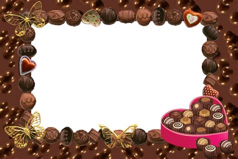 Chocolate Candy Border Clip Art