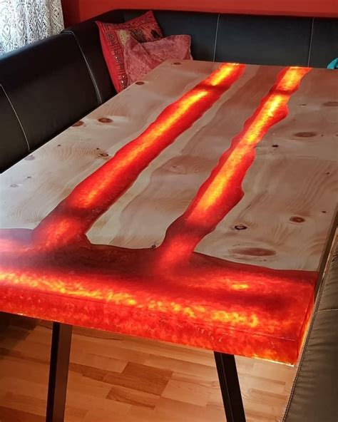 Fire Epoxy Table – Burning Table Design | Wood table design, Wood resin table, Epoxy wood table