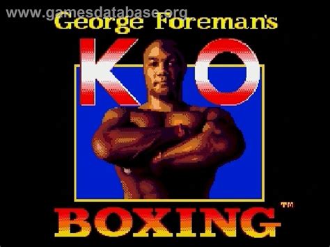 George Foreman's KO Boxing - Sega Genesis - Artwork - Title Screen