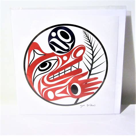 Coast Salish First Nation 'Wolf' Carving Pacific North West Coast ...