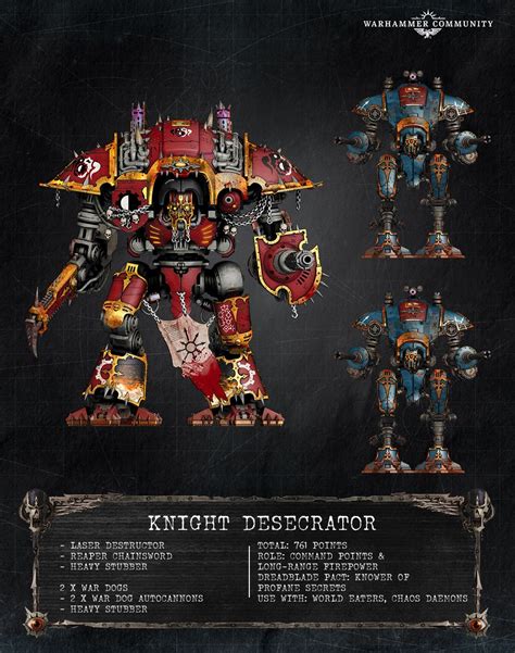 Chaos Knights: 3 Builds for YOUR Matched Play Army - Warhammer Community | Warhammer, Warhammer ...