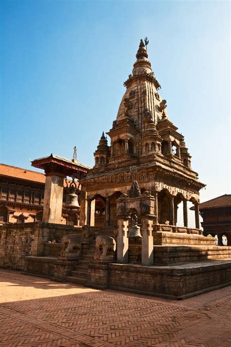 Temple on Bhaktapur stock image. Image of steps, unesco - 27995215