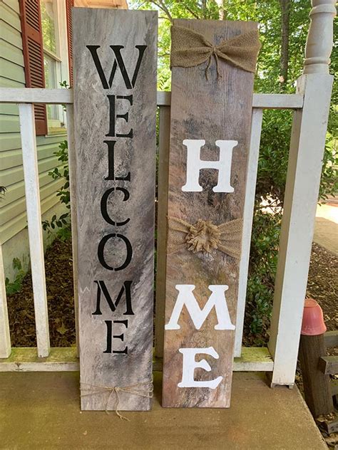 Valentine's Day decor, Rustic welcome signs, Welcome porch signs, Front porch decor, Rustic ...