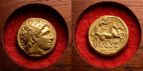 Ancient Greek Gold Stater Coin of King Philip II of Macedon - 323 BC