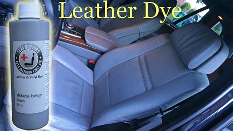 Restore Your Seats with Leather Dye! - YouTube