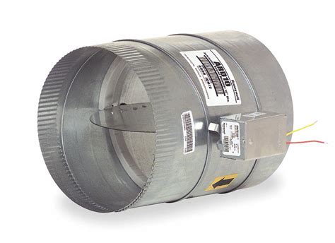 HONEYWELL Round Motorized Damper, 8 in Height (In.), For Use With EMM-3UK, EMM-3K, TZ-4K ...