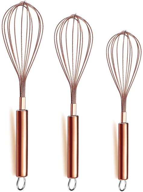 US$ 20.99 - 3 Pack Stainless Steel Whisks 8 +10 +12 Inches , Wire Whisk ...