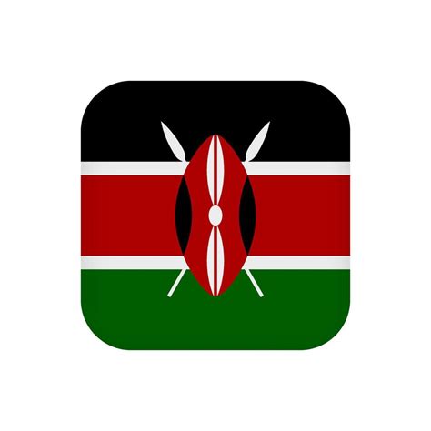 Kenya flag, official colors. Vector illustration. 10421724 Vector Art ...