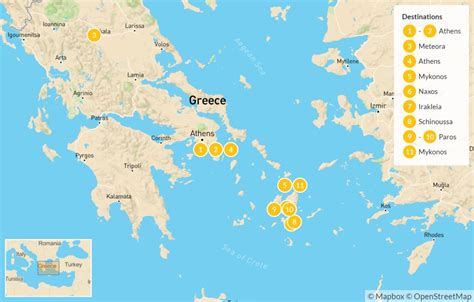 Ancient Greek Islands Map