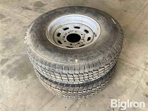 General 235/85R16 Tires & Rims BigIron Auctions