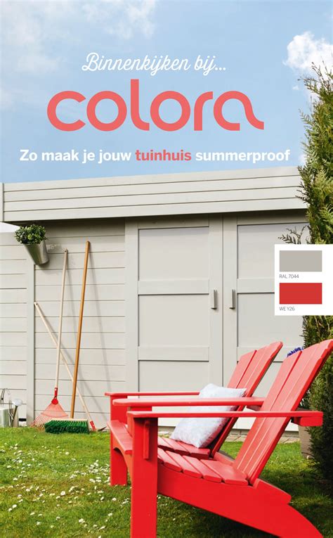 Tuinhuis schilderen? Colora adviseert jou welke kleur en verf het beste past. http://www.colora ...