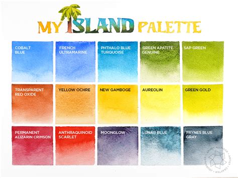 My island palette: Voting watercolor paints off (and on!) the island - Sandy Allnock