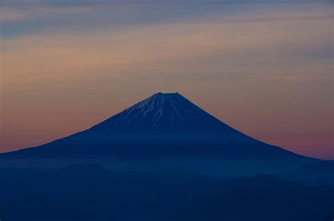 Premium Photo | Sunrise sky and mount fuji