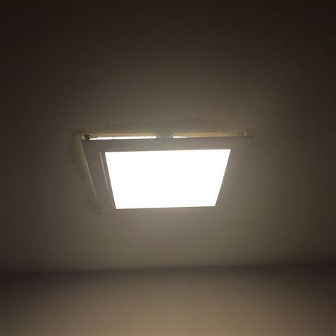 lighting - Replacing square flush mount light falling out of ceiling - Home Improvement Stack ...