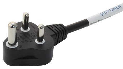 GW-151646 - Multicomp Pro - Mains Power Cord, Mains Plug, India to IEC 60320 C13