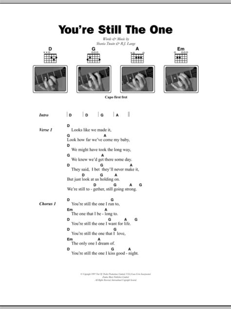 You're Still The One by Shania Twain - Guitar Chords/Lyrics - Guitar Instructor