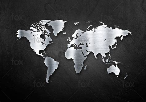Metal world map by kiwikiwi on @creativemarket | World map wall art, World map art, World map ...