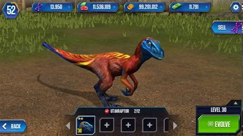 UTAHRAPTOR LEVEL 40 Jurassic World The Game - YouTube