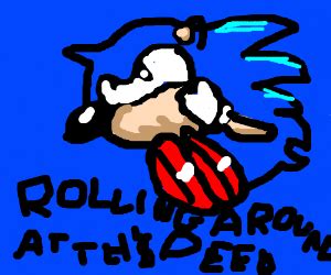 Sonic is ROLLING AROUND AT THE SPEED OF SOUND - Drawception