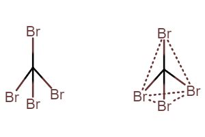 Determine the molecular geometry of each of the following molecules. CBr_4, H_2CO, CS_2, BH_3 ...