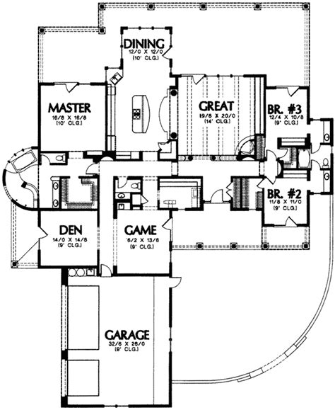 Plan W16300MD: Southwest, Corner Lot House Plans & Home Designs | House ...