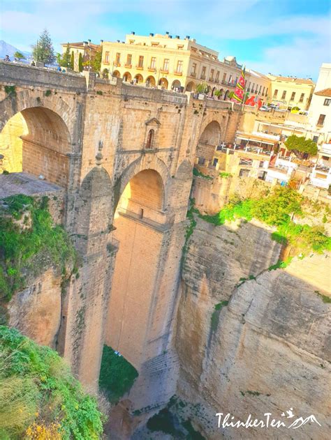 Puente Nuevo an iconic stone bridge in Ronda Spain