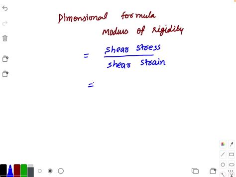 SOLVED:Dimensional formula for modulus of rigidity is: (a) [M^1 L^-1 T^2] (b) [M^1 L^1 T^2] (c ...