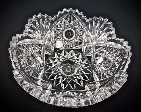 Antique ABP American Brilliant Cut Glass Nicely Cut 7 Bowl