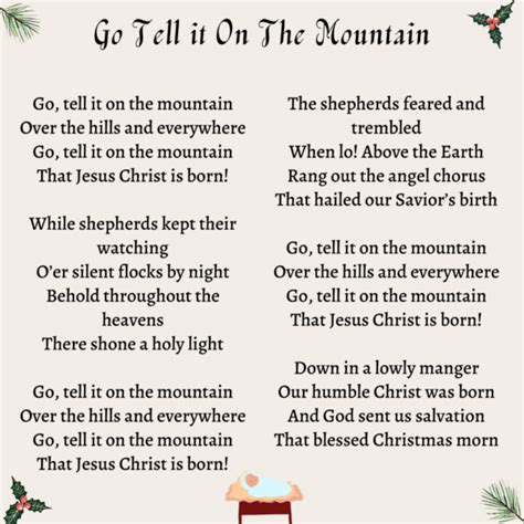 Go Tell it On The Mountain Lyrics, Origins, and Video