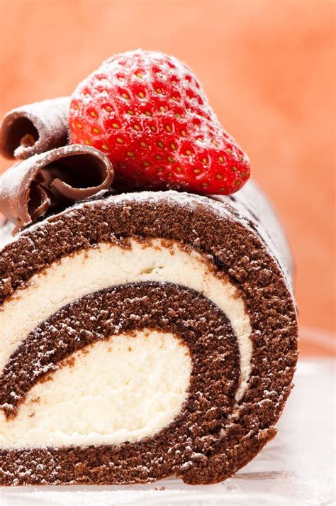 Chocolate Roulade stock image. Image of rich, curls, indulgence - 9910393