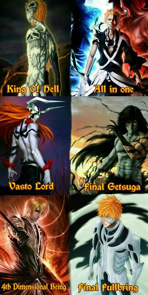 Ichigo all form | Bleach anime, Bleach anime ichigo, Bleach manga