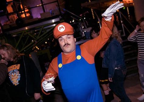 Jack Black at the Zombie Ball in Austin, Texas as Super Mario | Jack black, Black, Super mario