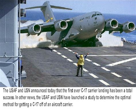 C-17 Aircraft Carrier landing