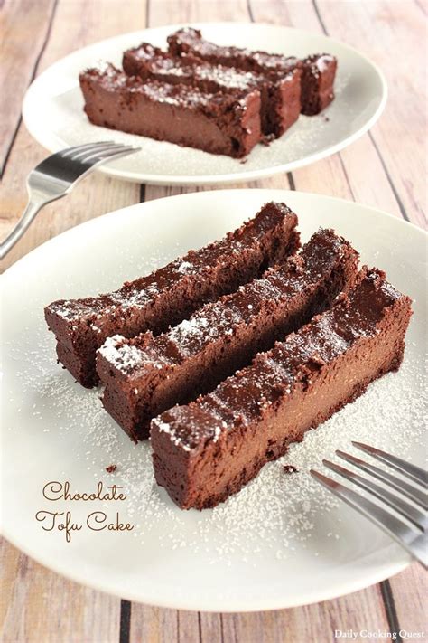 Chocolate Tofu Cake | Recipe | Tofu dessert, Healthy sweets, Vegan sweets