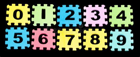 Number Learning Blocks Isolated Black Stock Image - Image of arithmetic ...