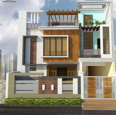 Best 60 Modern House Front Facade Design Exterior Wall regarding Exterior Wall Design | Facade ...